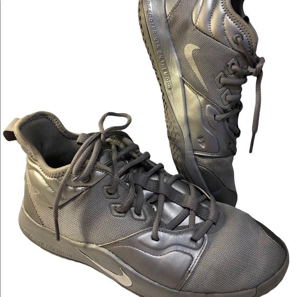 Nike Paul George NASA PG 3 50th Reflect Silver Ci8973-001 Youth Size 7y - Picture 1 of 16